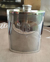 Engraved Pewter Flask