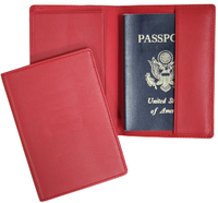 Monogrammed Leather Passport Jacket