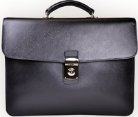 Slim Saffiano Briefcase