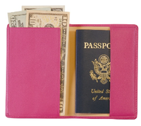 Monogrammed Leather Passport Jacket