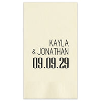 Soho Wedding Guest Towels - Foil-Pressed