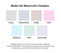 Henley Watercolor Monogram Mini List - White with Holder