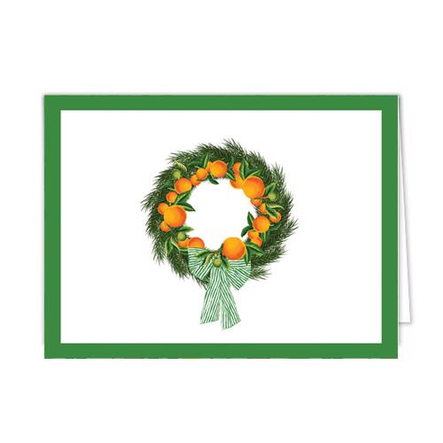 Citrus Wreath Folded Notecard