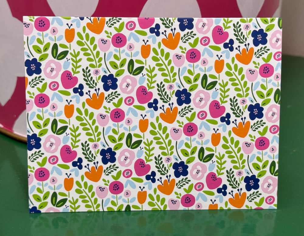 Bright Floral Boutique Folded Notes