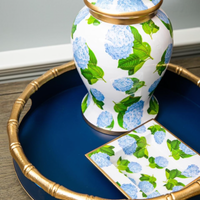 Navy Round Color Block Tray