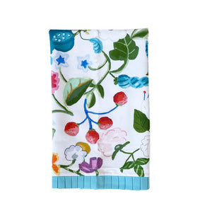 Breakfast Floral Tea Towel by Dana Gibson