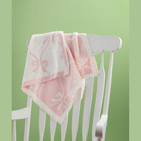 Bow Chenille Baby Blanket
