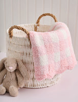 Gingham Chenille Baby Blanket
