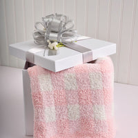 Gingham Chenille Baby Blanket