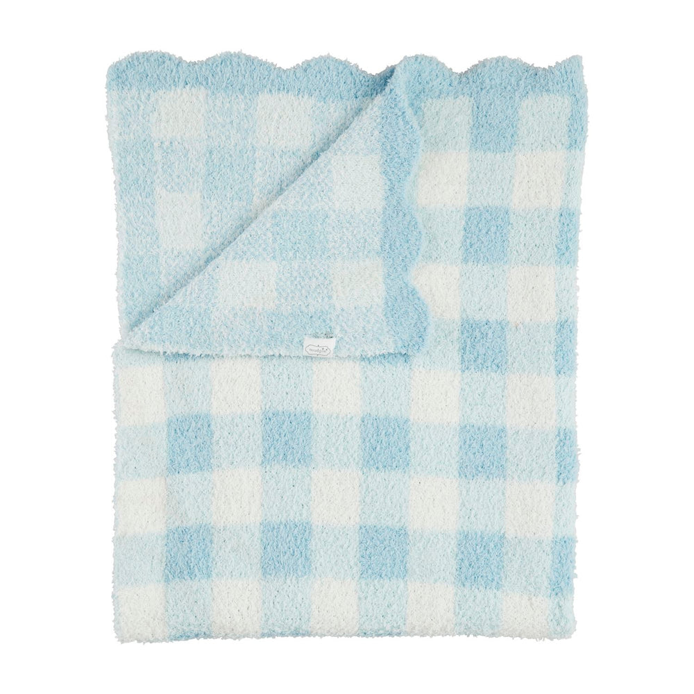 Gingham Chenille Baby Blanket