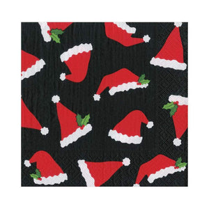 Caspari Santa Hat Toss Luncheon Napkins