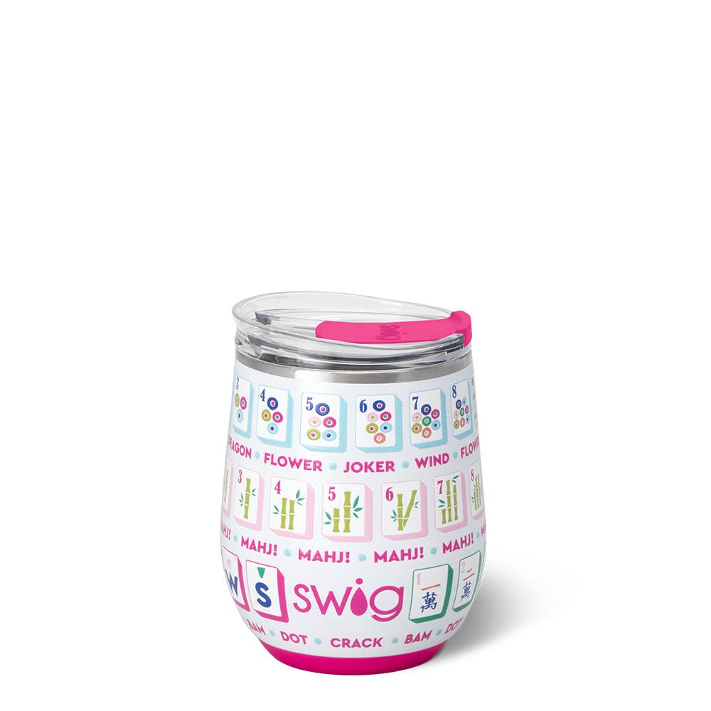 Mahjong Stemless Wine Cup