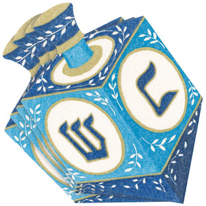 Dreidel Die Cut Beverage Napkins