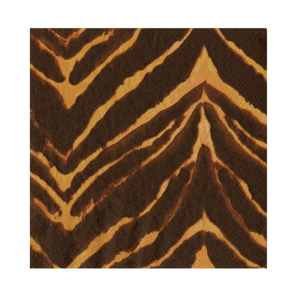 Go Wild Brown Cocktail Napkin