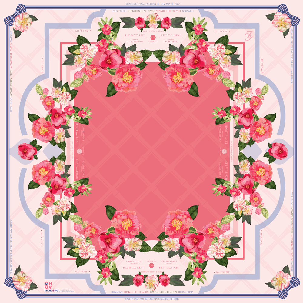 Camellia Mahjong Mat