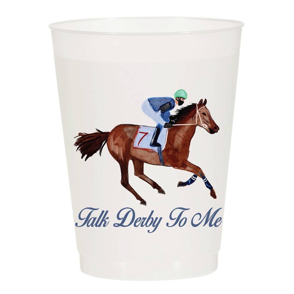 Talk Derby To Me Frosted Cups: Pack of 6