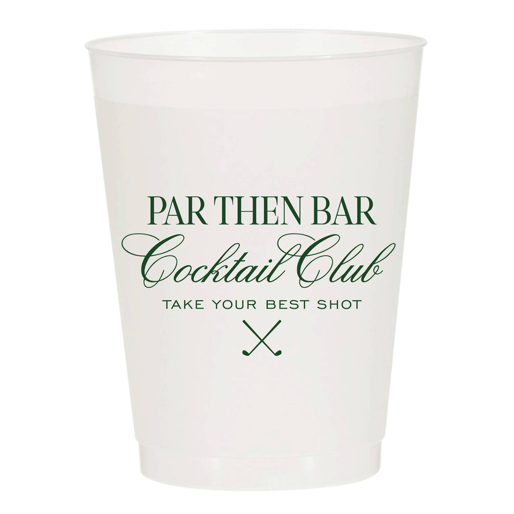 Par Then Bar Frosted Cups-Pack of 6 Cups