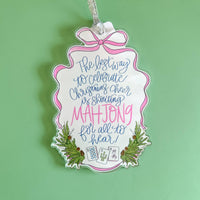 Mahjong Acrylic Christmas Ornament