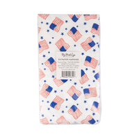 Scattered Flag Scallop Guest Napkin
