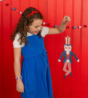 Hanging Uncle Sam Hinged Puppet
