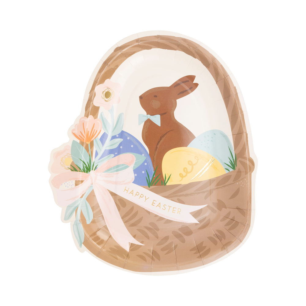 Easter Basket Paper Plate