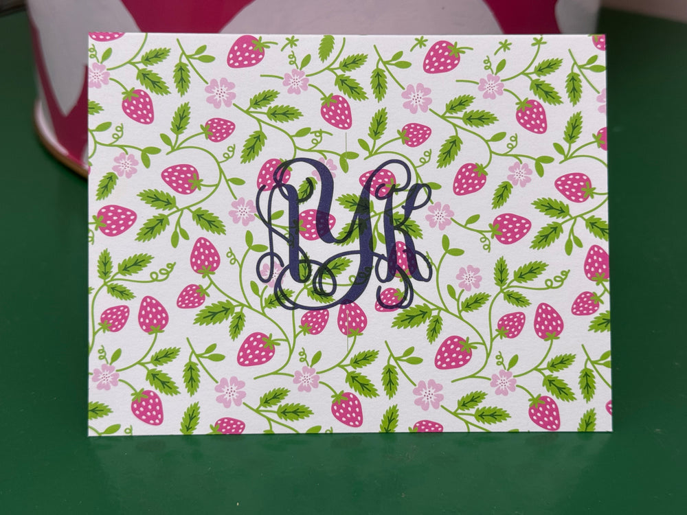 Strawberry Folded Notes
