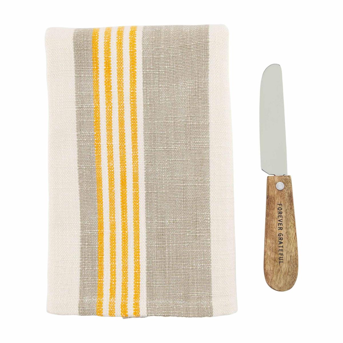 Rustic Fall Kitchen Towels and Spreader Set