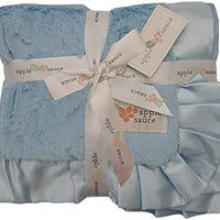 Satin Ruffle Trim Blanket