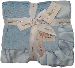 Satin Ruffle Trim Blanket