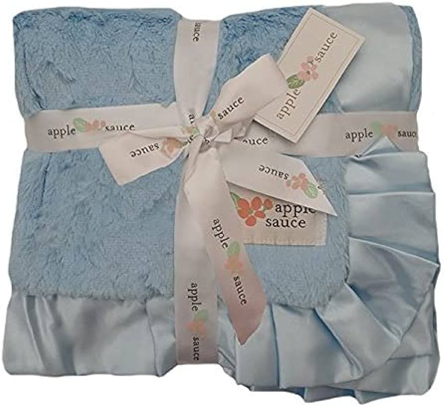 Satin Ruffle Trim Blanket
