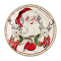 Deer Santa Plate