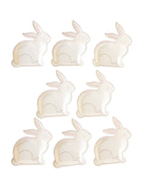 White Bunny Paper Plates
