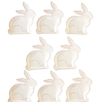 White Bunny Paper Plates
