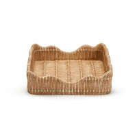 Basket Weave Scallop Napkin Holder