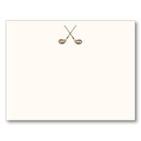 Golf Club Flat Note Card