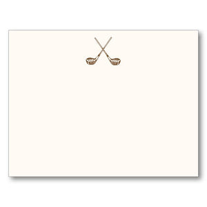 Golf Club Flat Note Card