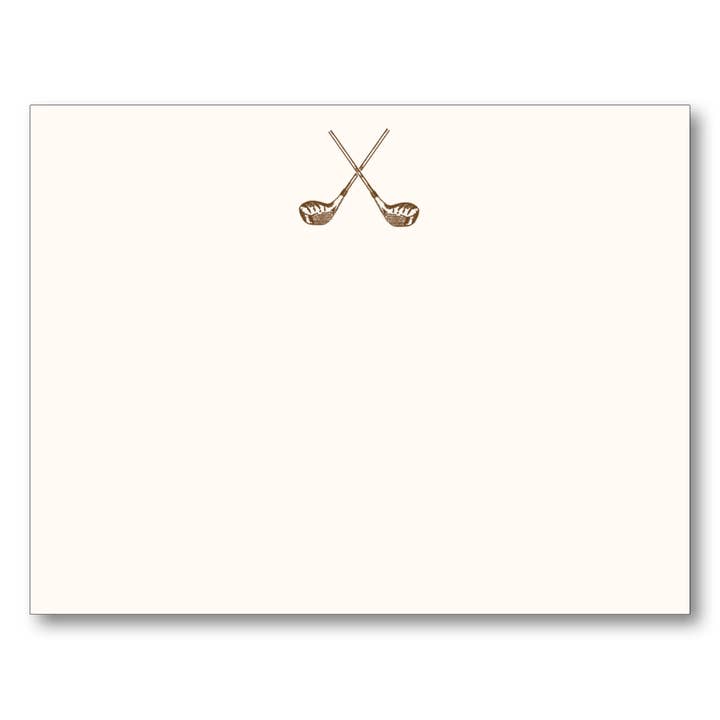 Golf Club Flat Note Card