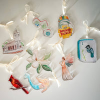 Angel Watercolor Acrylic Ornament
