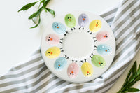 Easter Chick Ceramic Deviled Egg Plate
