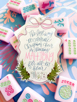 Mahjong Acrylic Christmas Ornament
