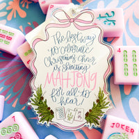 Mahjong Acrylic Christmas Ornament