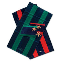 Navy Cabana Stripe Beach Towel
