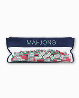 Navy Bamboo Mahjong Bag
