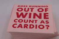 Count as Cardio Cocktail Napkins
