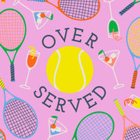 Overserved Tennis Cocktail Napkins