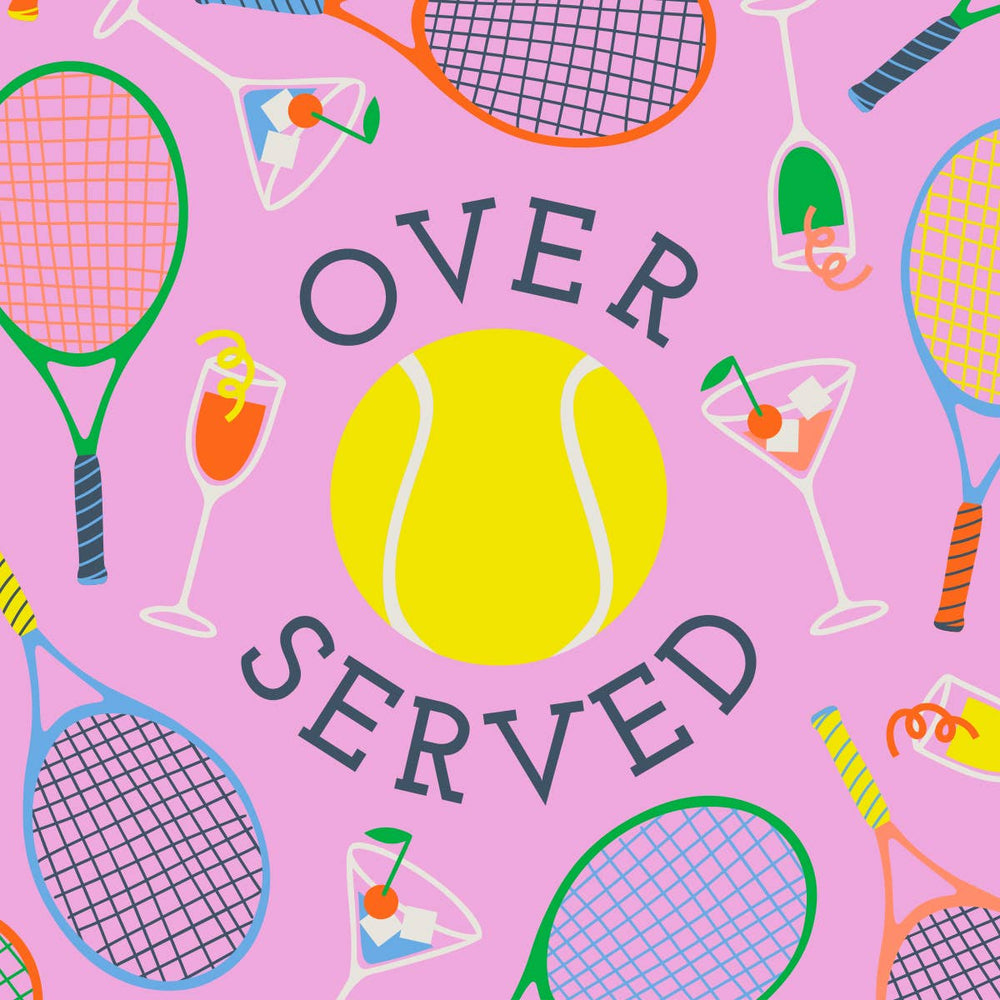 Overserved Tennis Cocktail Napkins