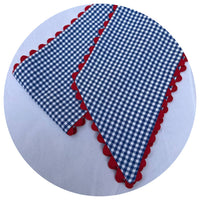 Gingham Sashes with Trim
