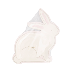 White Bunny Paper Plates
