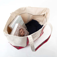 Plaid Large Boat Tote
