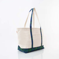 Plaid Large Boat Tote
